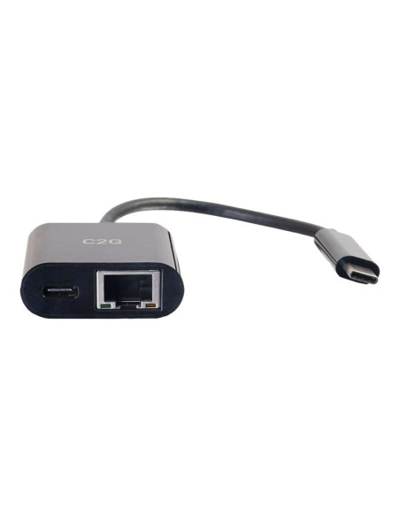 USB-C Ethernet Adapter W/Power Black