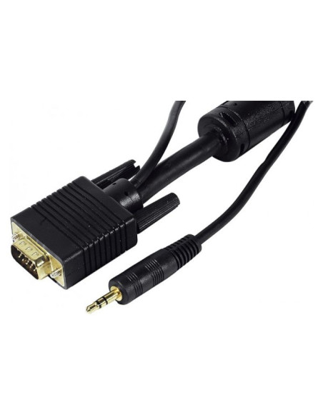 Cordon VGA + Audio M / M + Jack 3,5mm...