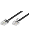 Cordon téléphonique RJ11 vers RJ45 noir 15 m
