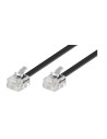 Cordon téléphonique RJ11 noir 15 m