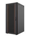 Baie 19" Noir - 26U - 600 x 800 - Porte AV vitrée/AR...