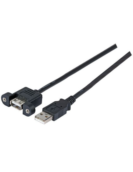 Cordon USB 2.0 A / F à verrouillage à...