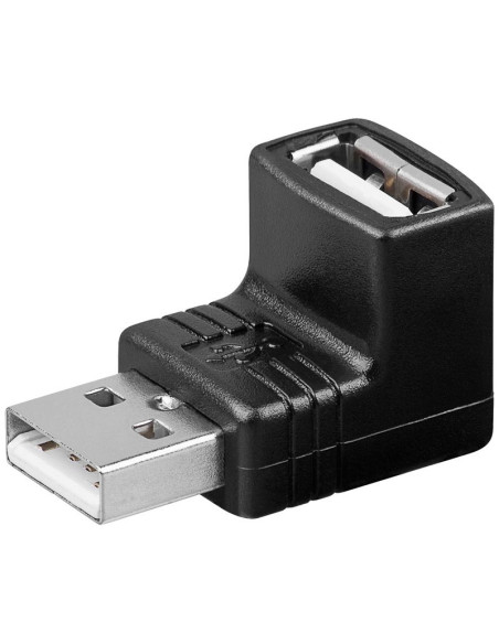 Adaptateur USB 2.0 A M / F 90°