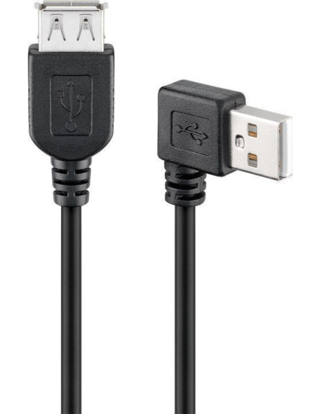 Cordon USB 2.0 A / M 90° vers USB A /...