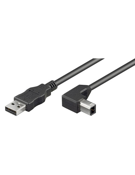 Cordon USB 2.0 A / M - B / M 90° -...