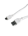 Cordon USB 2.0 A / M vers micro USB B / M - Blanc - 3 m