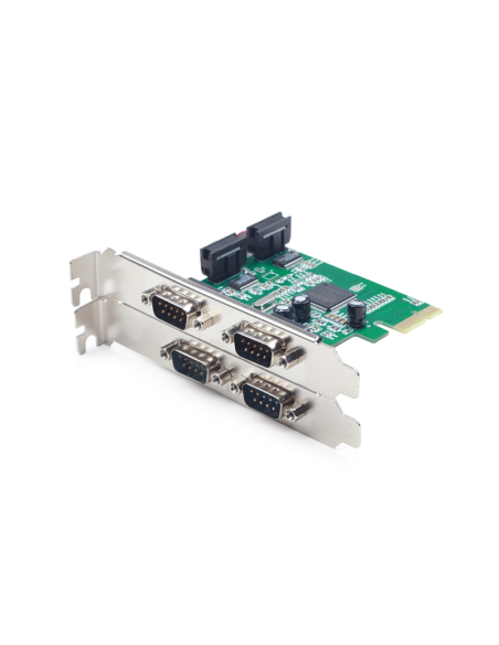 Carte PCI-Express 2+2 ports série DB9...