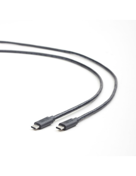 Cordon USB 3.1 type C M / M - Noir - 1 m
