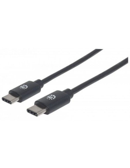 Cordon USB 3.1 type C M / M - Noir - 2 m