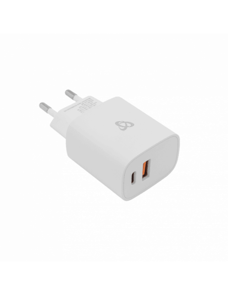 Chargeur secteur Dual USB Type C PD...
