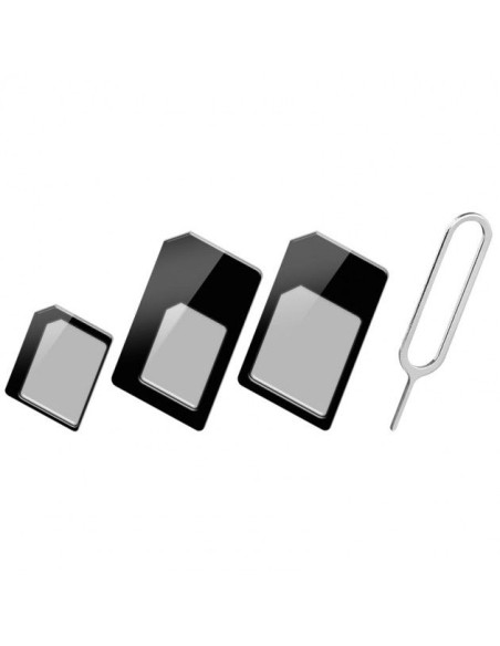 Kit 3 adaptateurs noires pour carte SIM
