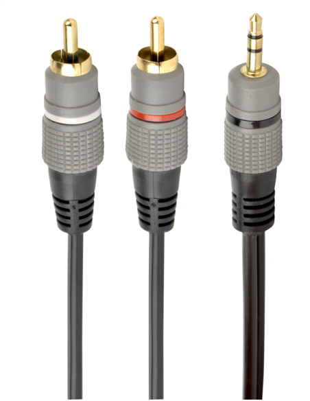 Cordon Jack stéréo 3.5 mm / M vers 2...