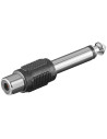 Adaptateur Mono Jack 6,35 mm / M vers RCA / F