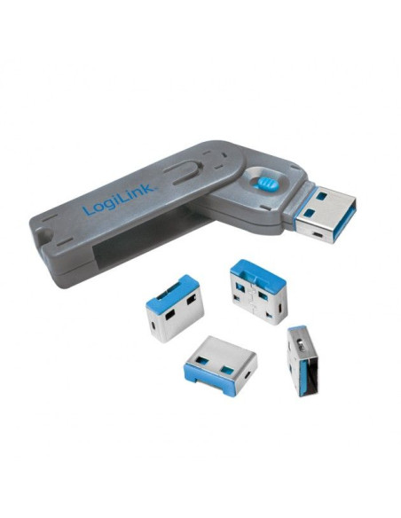 Kit blocage de port USB : 1 clé + 4...