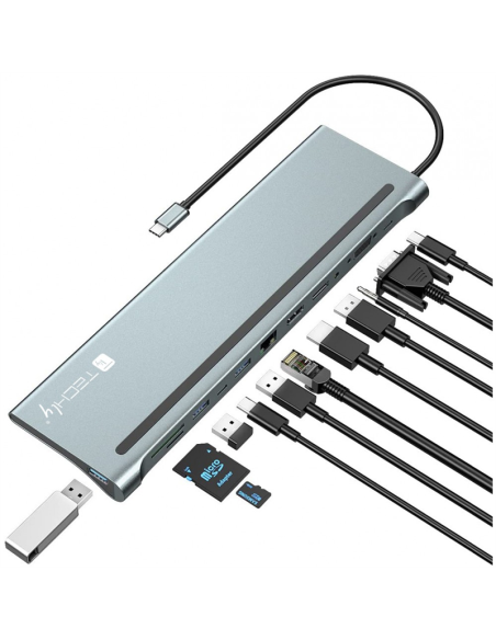Station accueil USB Type C : 3xUSB...