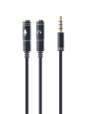 Cordon audio & Micro jack 3.5 mm /M vers 2 x /F - 4...