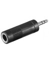 Adaptateur monobloc stéréo Jack 3.5 mm / M vers Jack 6.35...