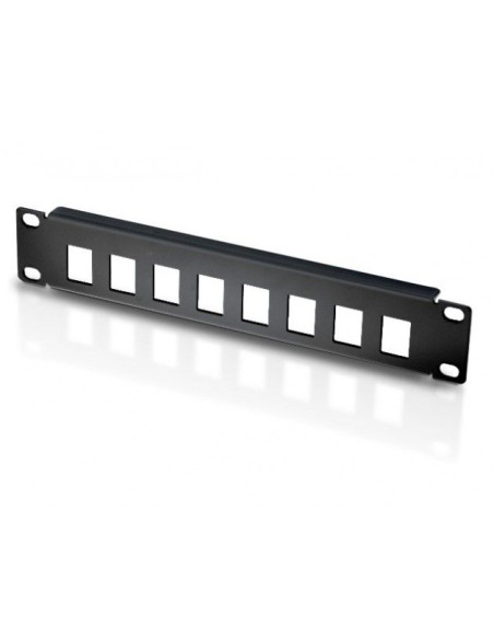 Panneau nu 10" 1U 8 emplacements RJ45...