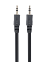 Cordon audio stéréo jack 3.5 mm - M / M - Noir - 2 m