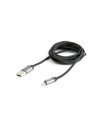 Cordon coton USB 2.0 - Lightning 8 pin - Plug métal doré...