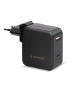 Chargeur secteur USB Type C - 60 W - USB Type A - Noir +...