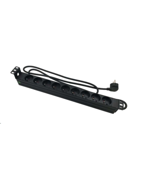 Panneau 19" 1U 9 prises 2P+T (FR) -...