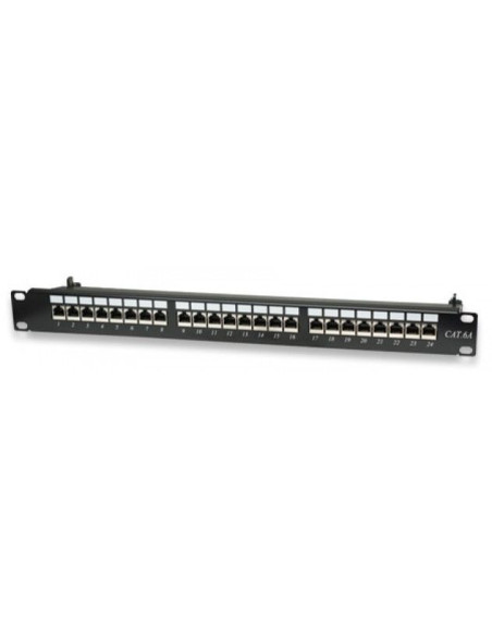 Panneau 19" noir 1U équipé 24 ports...