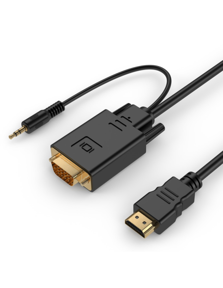 Cordon HDMI 1.4 /M vers VGA / M +...