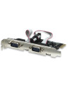 Carte PCI-Express 2 ports série DB9 /M  - x1 - Low Profile