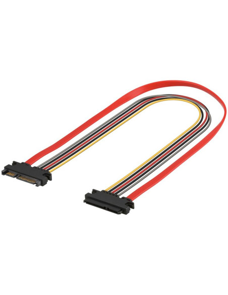 Rallonge SATA data + alim M / F - 0,30 m