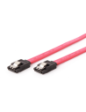 Cordon SATA 6 Gbits 7 pts - droit - avec verrou - 0,30 m