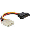 Cordon interne SATA 15 pts / M vers Molex 5,25 4 pts / F...