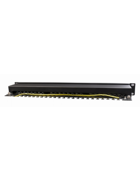 Panneau 19" noir 1U équipé 24 ports...