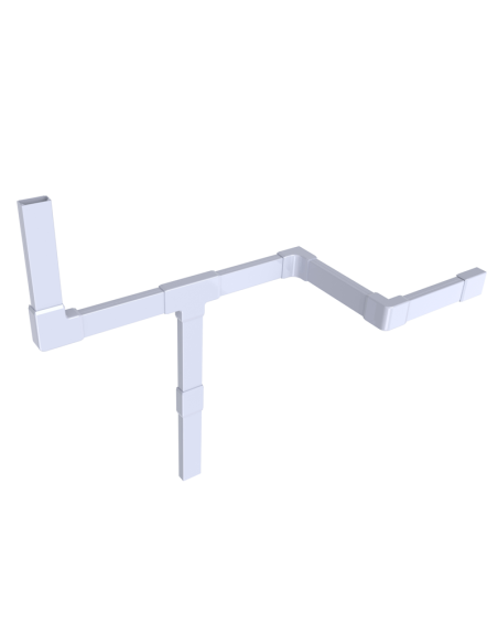 Cache jonction goulotte 20 x 10 - blanc