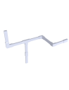 Goulotte 20 x 10 PVC blanc,1 compartiment, fond...