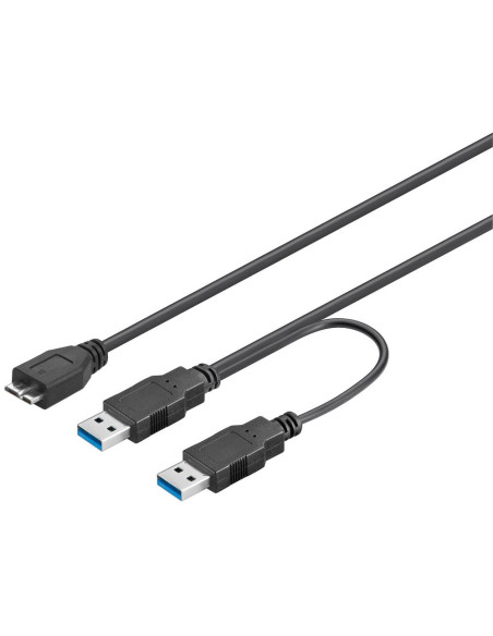 Cordon Y USB 3.0 A /M vers A /M +...