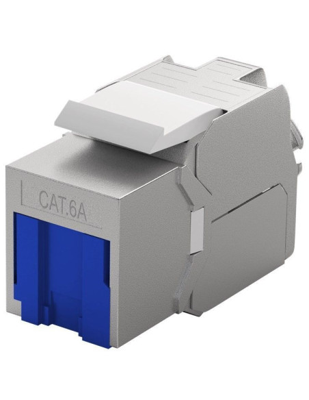 Embase Keystone RJ45 Cat. 6A STP - Bleu