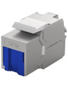 Embase Keystone RJ45 Cat. 6A STP - Bleu