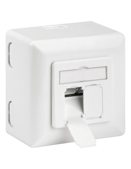 Boitier saillie complet 2 ports RJ45...