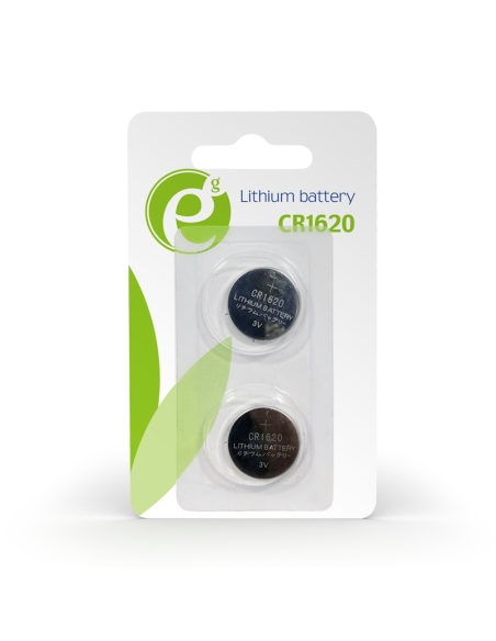 Pack 2 piles bouton CR1620 - 3 V - 70...