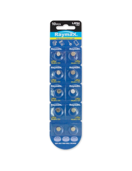 Pack 10 piles bouton LR1130 - 1.5 V -...
