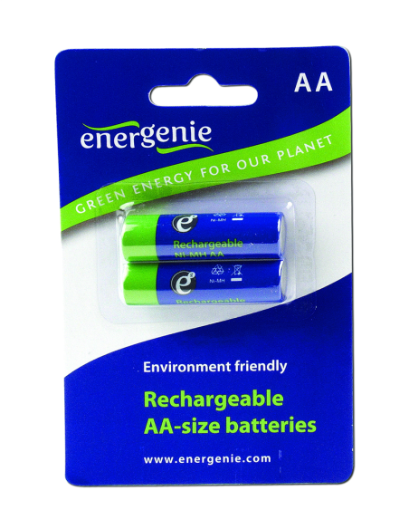 Blister 2 piles rechargeables AA LR6...