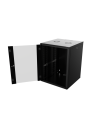 Coffret 19" Noir - 16U - Prof. 600 mm - Panneaux clés -...