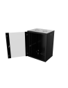 Coffret 19" Noir - 16U - Prof. 450 mm - Panneaux clés -...