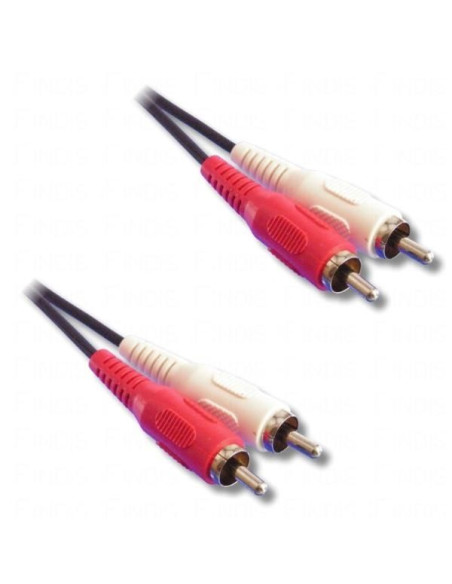 Cordon audio 2 RCA M / M Rouge &...