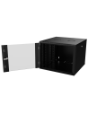 Coffret 19" Noir - 9U - Prof. 600 mm - Panneaux clés -...