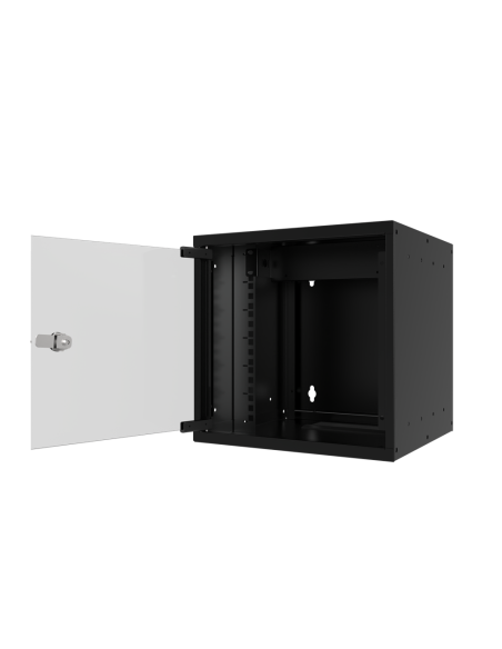 Coffret 10" 6U noir mural fixe...