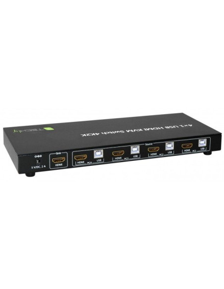 KVM 4 ports USB HDMI - 4K2K - Noir