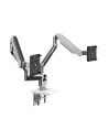 M/Flex M2.1 Mon Arm f/2 Mon Alum Wh 2Pc