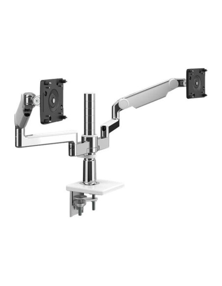 M/Flex M2.1 Mon Arm f/2 Mon Alum Wh 2Pc